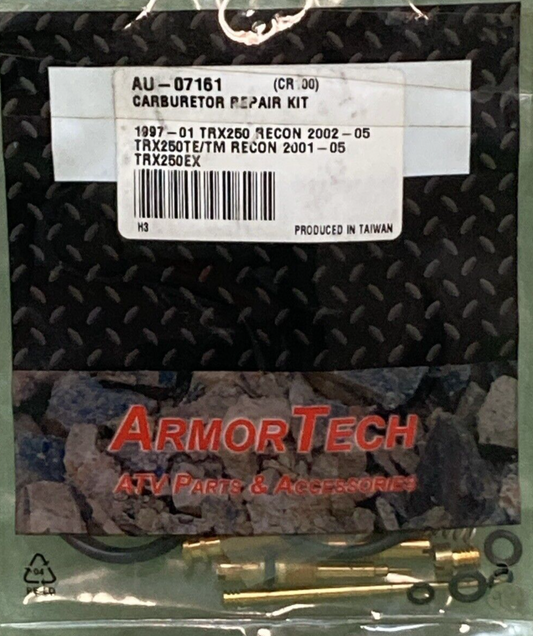NEW ARMOR TECH AU-07161 (CR100) CARBURETOR REPAIR KIT FOR ATV