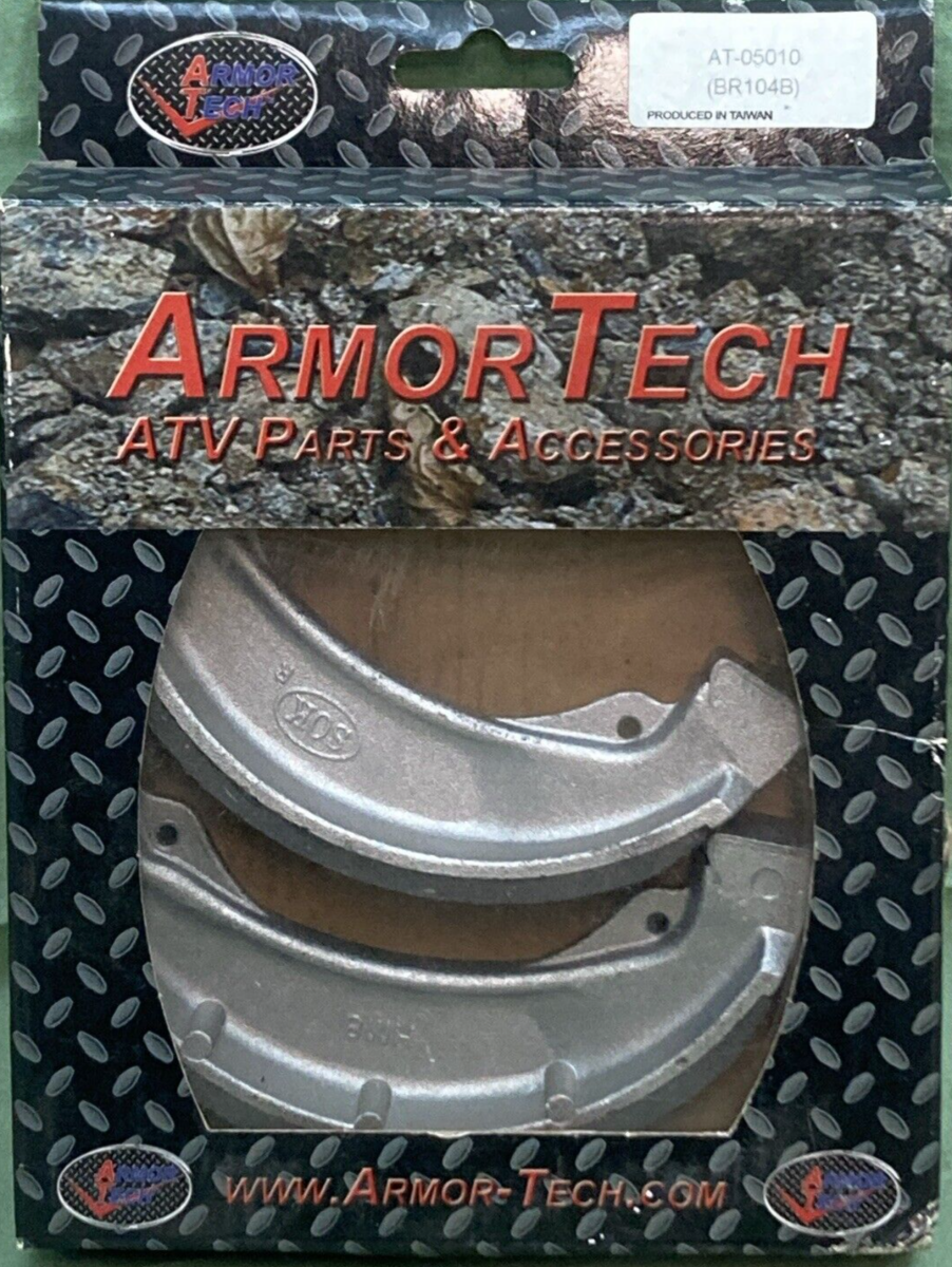 NEW ARMOR TECH AT-05010 (BR104B) BRAKE SHOE SET ATV