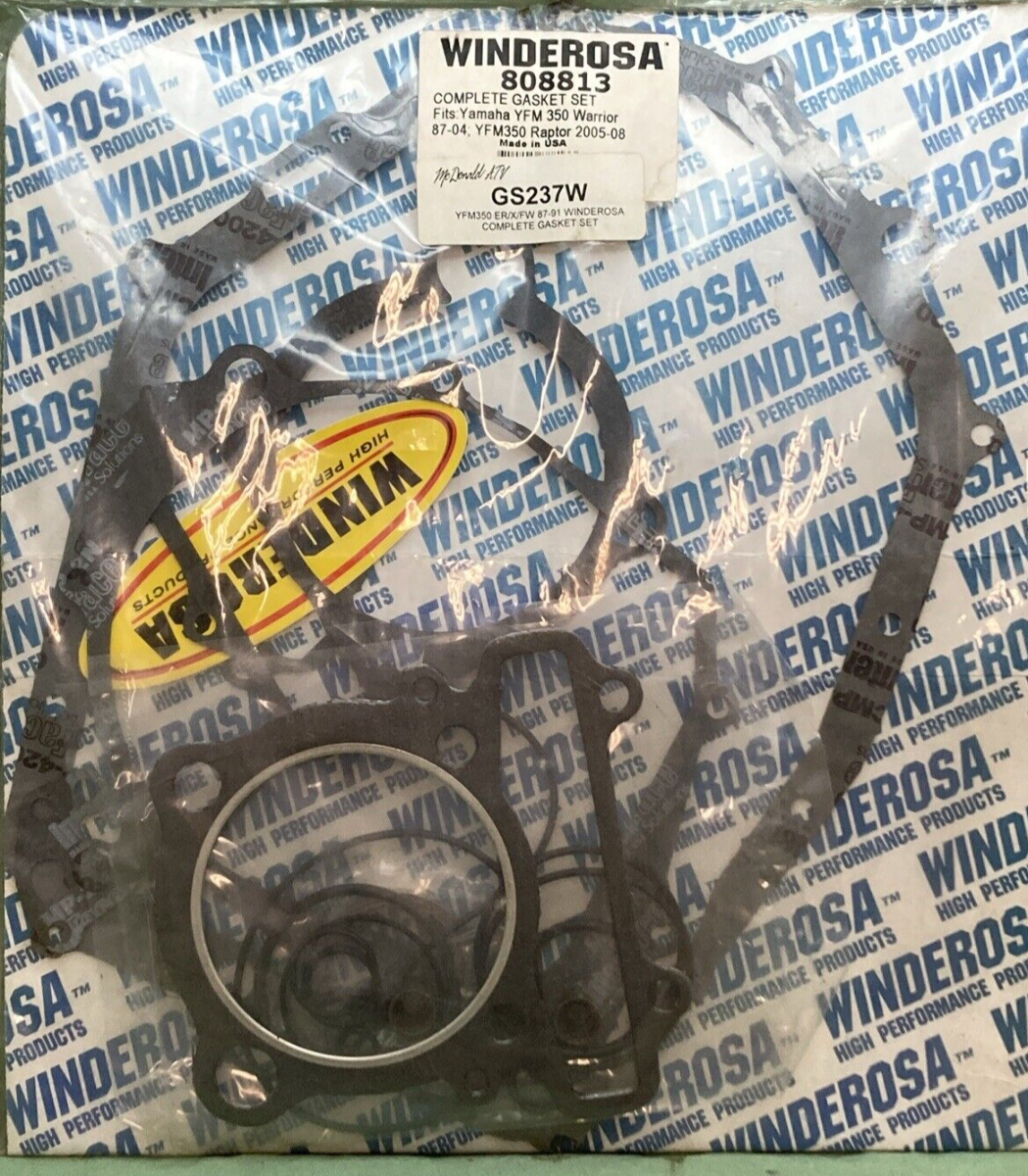 NEW WINDEROSA 808813 GASKET KIT COMPLETE FITS YAMAHA YFM350