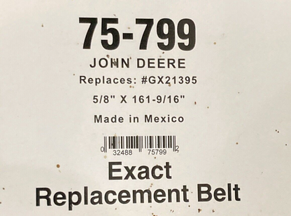 NEW OREGON 75-799 BELT PREMIUM DECK DRIVE 5/8" X 161-9/16" FOR JOHN DEERE