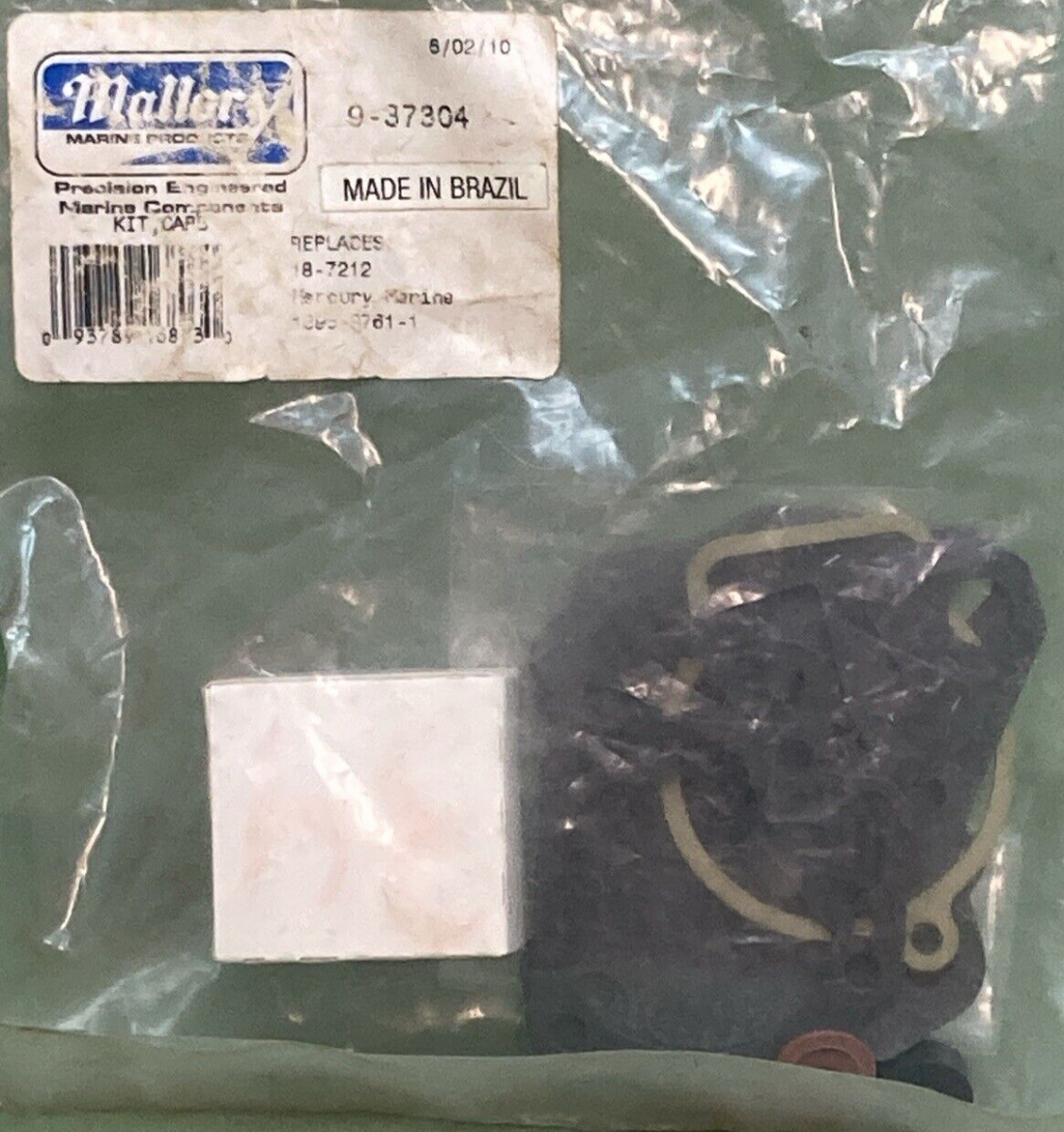 NEW GENUINE MALLORY MARINE 9-37304 CARBURETOR REBULD KIT FOR MERCURY