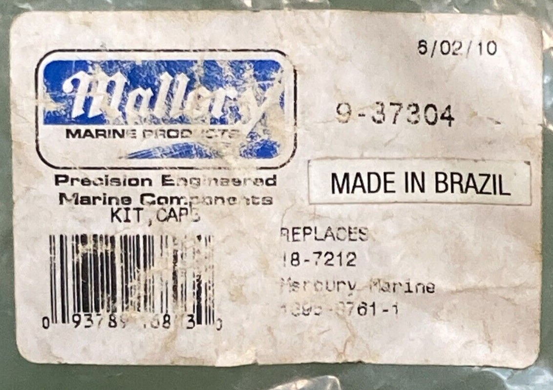 NEW GENUINE MALLORY MARINE 9-37304 CARBURETOR REBULD KIT FOR MERCURY