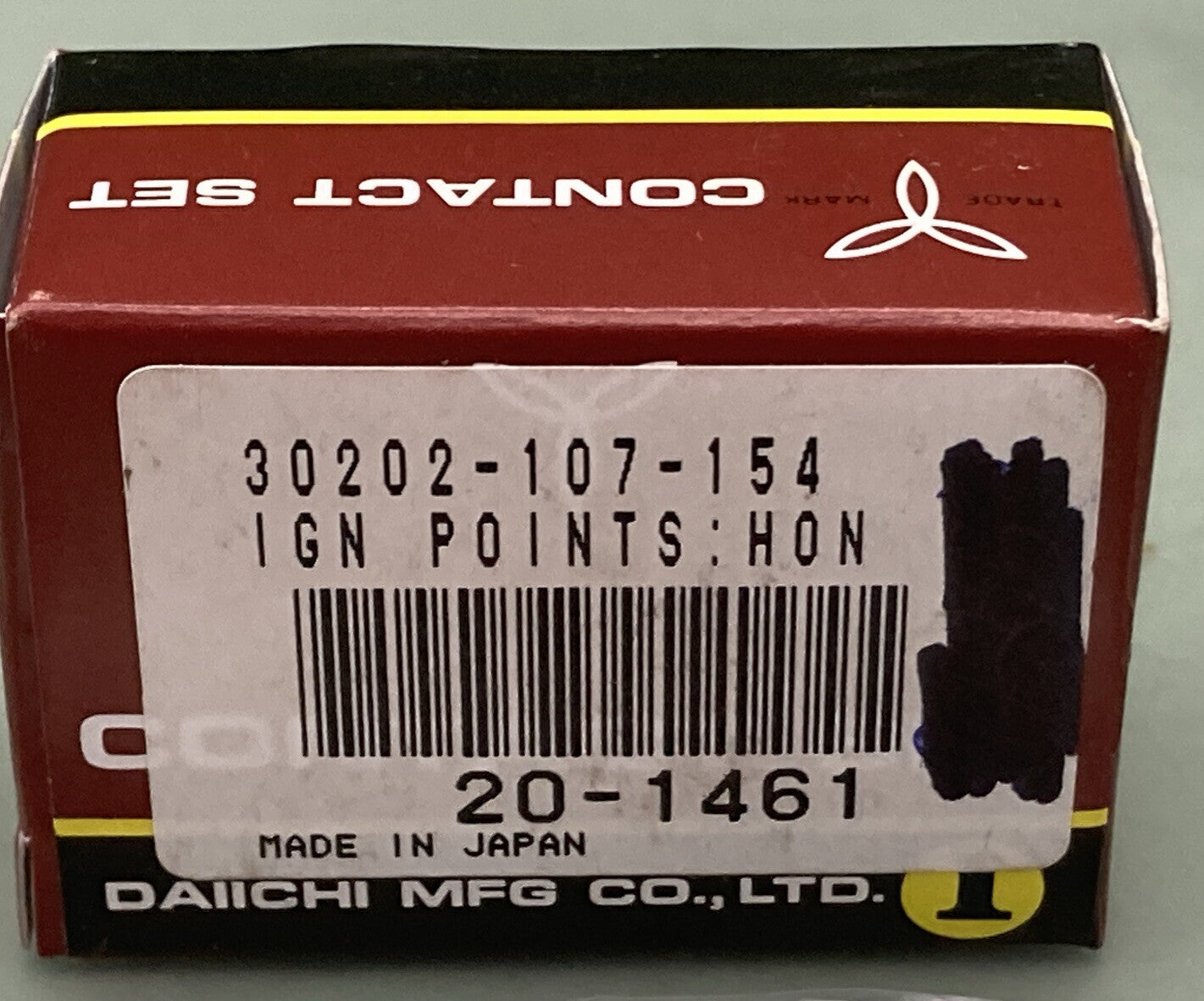 NEW REPLACES DAIICHI HONDA 30202-107-154 IGNITION CONTACT POINT