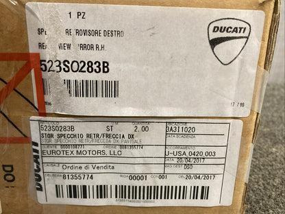 NEW GENUINE DUCATI 523S0283B REAR-VIEW MIRROR R.H.