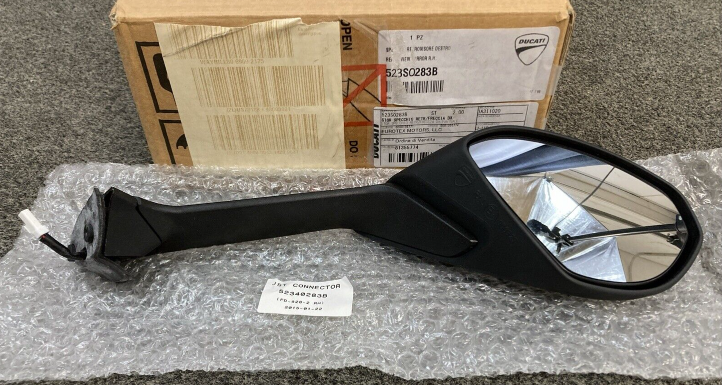 NEW GENUINE DUCATI 523S0283B REAR-VIEW MIRROR R.H.
