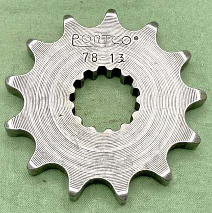 NEW REPLACES PORTCO 78-13 13T FRONT SPROCKET, KAWASAKI, SUZUKI, YAMAHA, HONDA