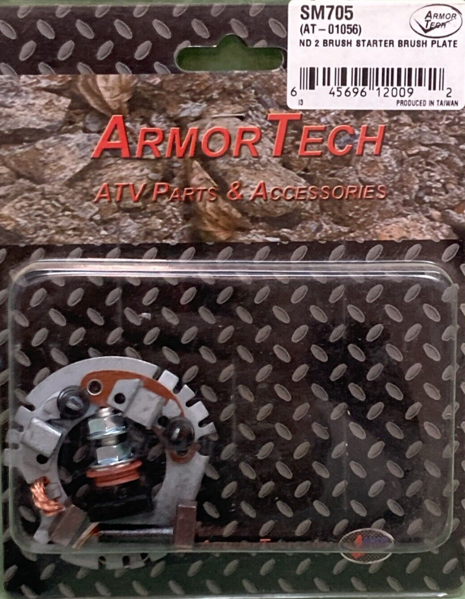 NEW ARMOR TECH AT-01056 (SM705) ND 2 BRUSH STARTER BURSH PLATE FOR HONDA ATV