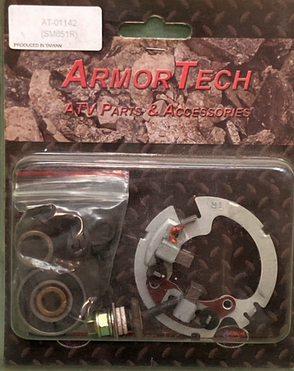 NEW ARMOR TECH AT-01142 (SM651R) BRUSH STARTER REBUILD KIT FOR HONDA ATV