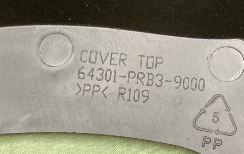 NEW GENUINE KAWASAKI 14092-Y009-933 COVER FRONT FENDER S. BLACK FOR ATV