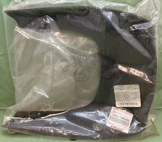 NEW GENUINE KAWASAKI 14092-Y009-933 COVER FRONT FENDER S. BLACK FOR ATV