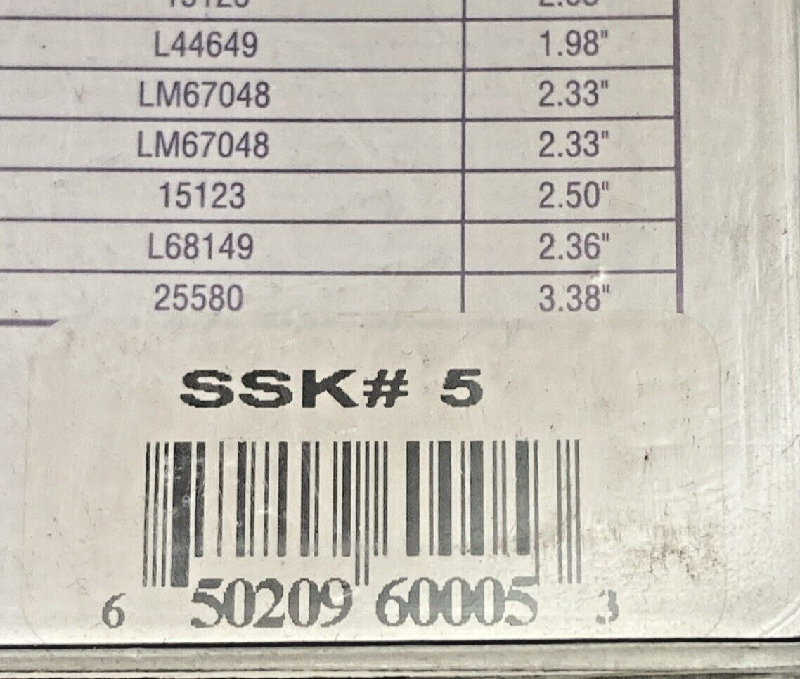 NEW SPINDLE SEAL KIT #5 REPLACEMENT SEAL SYSTEM FOR TRAILER AXLES