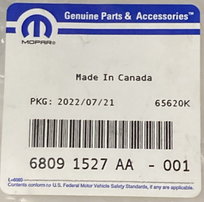 NEW GENUINE MOPAR 68091527AA Insert Grille FITS 11-17 JEEP PATRIOT