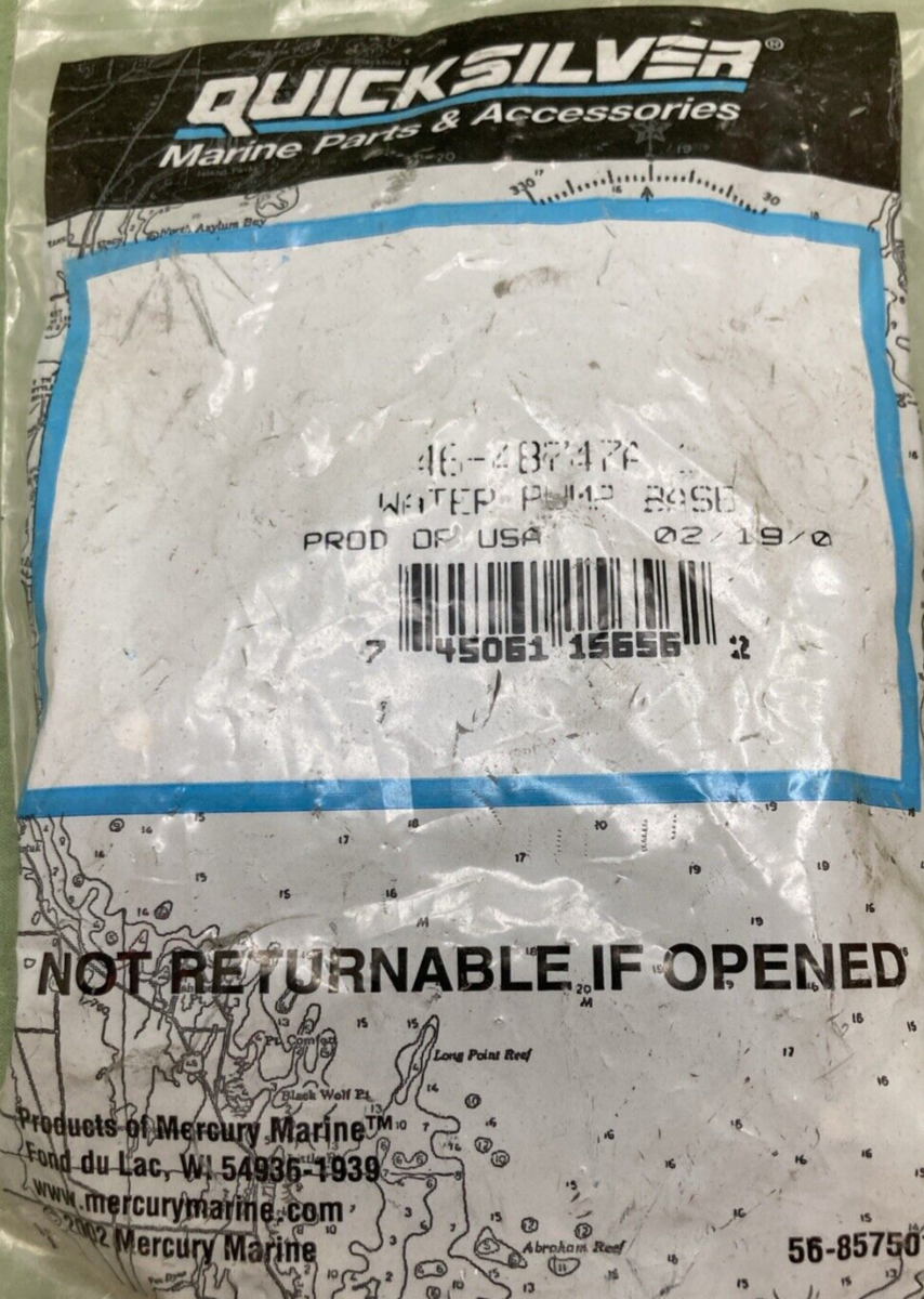 NEW GENUINE QUICKSILVER 46-48747A1 WATER PUMP BASE ASSEMBLY