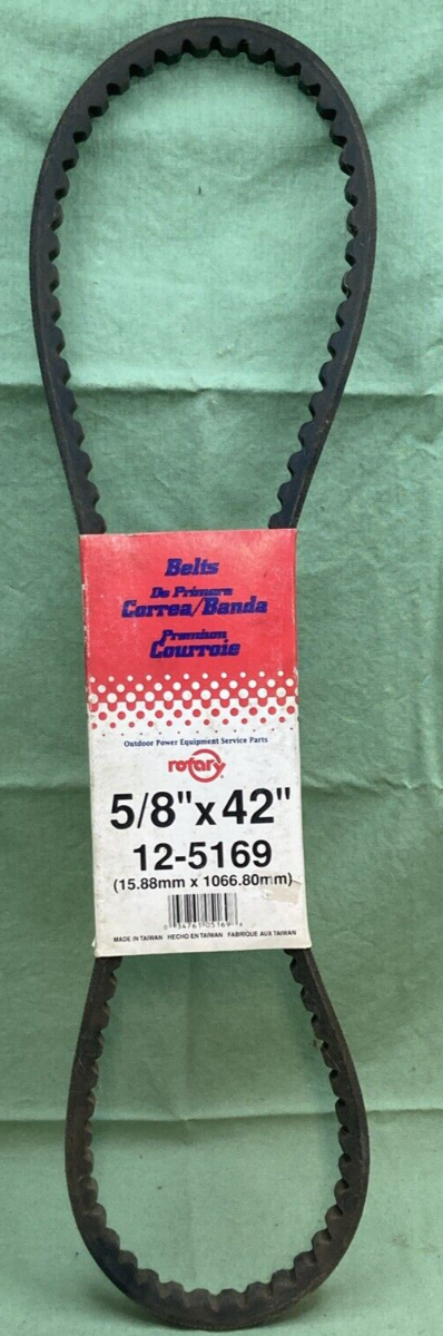 NEW ROTARY 12-5169 PREMIUM BELT 5/8" X 42" FOR LAWNMOWER