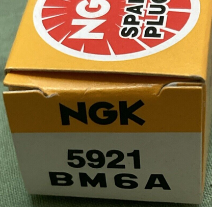 QTY 2 NEW GENUINE NGK 5921 BM6A NICKEL SPARK PLUG