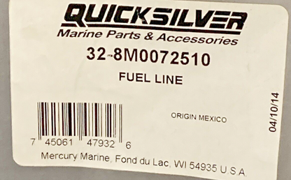 NEW GENUINE QUICKSILVER MERCURY MARINE 32-8M0072510 FUEL LINE