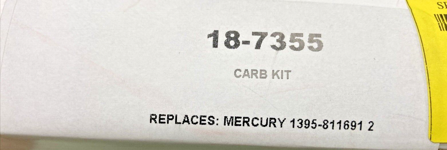 NEW REPLACES SIERRA 18-7355 SIERRA CARBURETOR KIT MERCURY
