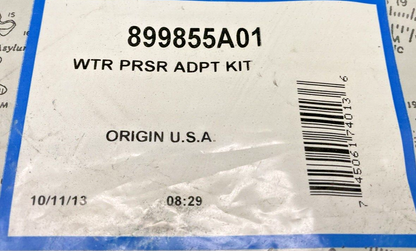 NEW GENUINE QUICK SILVER MERCURY 899855A01 WTR PRSR ADPT KIT
