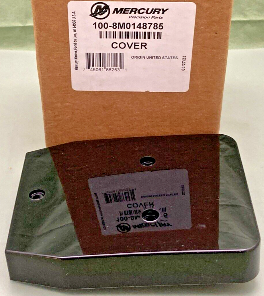 NEW GENUINE MERCURY 100-8M0148785 OIL OUTLET COVER