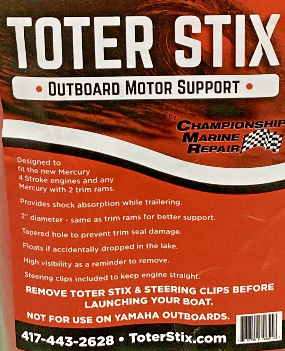NEW CHAMPIONSHIP MARINE REPAIR TSRK TOTER STIX OUTBOARD MOTOR SUPPORT