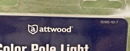 NEW ATTWOOD 5095-10-7 BI-COLOR STOWAWAY WITH TASK LIGHT - 10-INCH