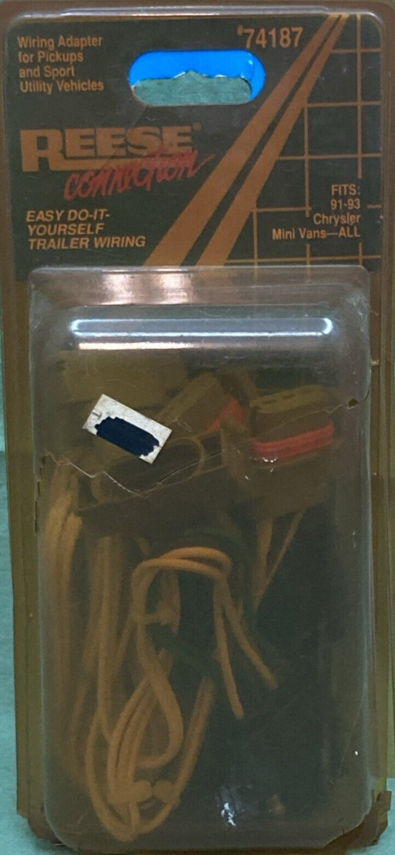 NEW GENUINE REESE 74187 TRAILER WIRING FITS CHRYLSER MINI-VANS