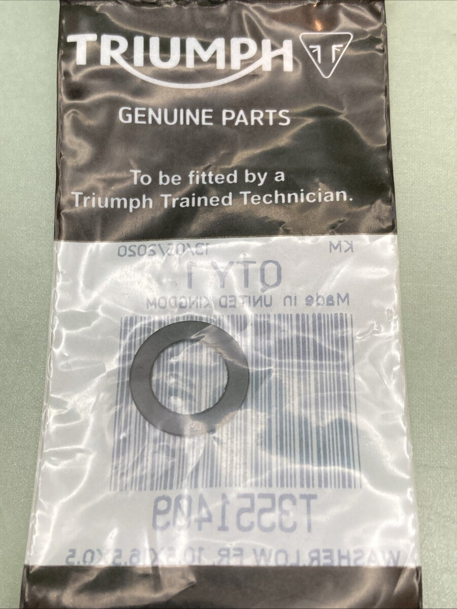 NEW GENUINE TRIUMPH T3551409 Washer, 10.5 X 16.5 X 0.5 Daytona 660cc