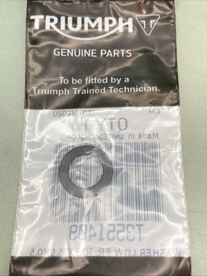 NEW GENUINE TRIUMPH T3551409 Washer, 10.5 X 16.5 X 0.5 Daytona 660cc