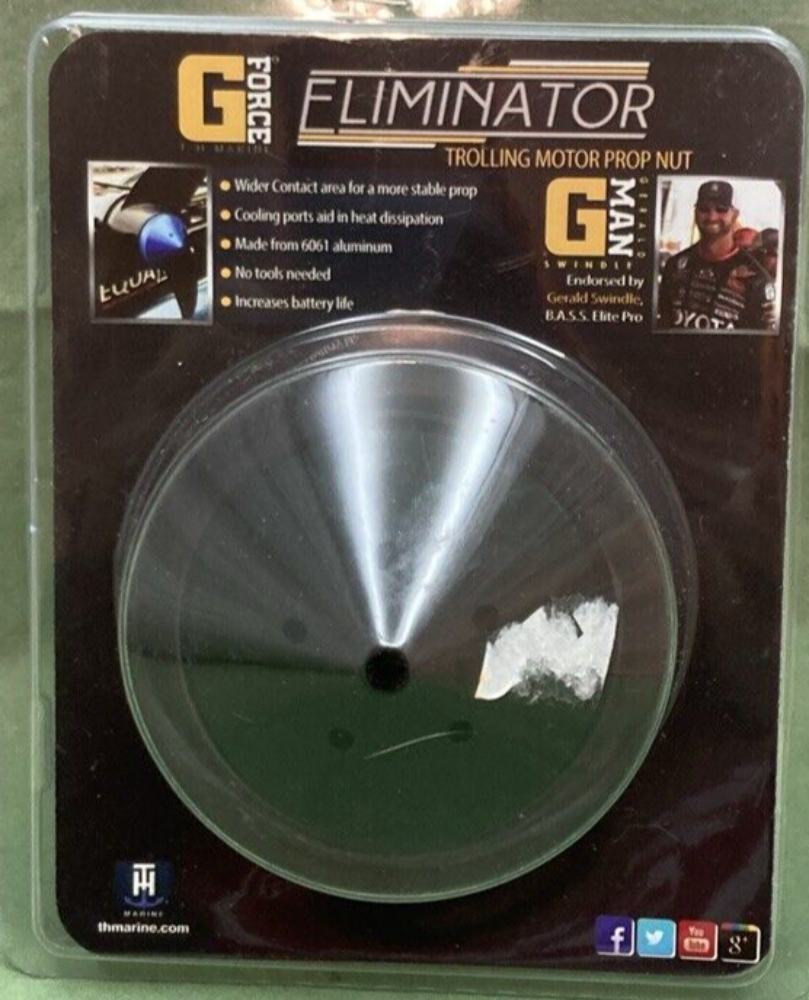 NEW T-H MARINE GFEL-MG-BK-DP G-FORCE ELIMINATOR PROP NUT BLACK FOR MOTORGUIDE