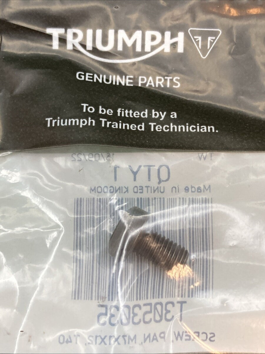 NEW GENUINE TRIUMPH T3053035 Screw, Pan, M7 X 12 Daytona, Rocket 3 GT