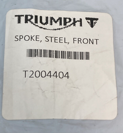 NEW GENUINE TRIUMPH T2004404 Spoke, Steel, Front Tiger