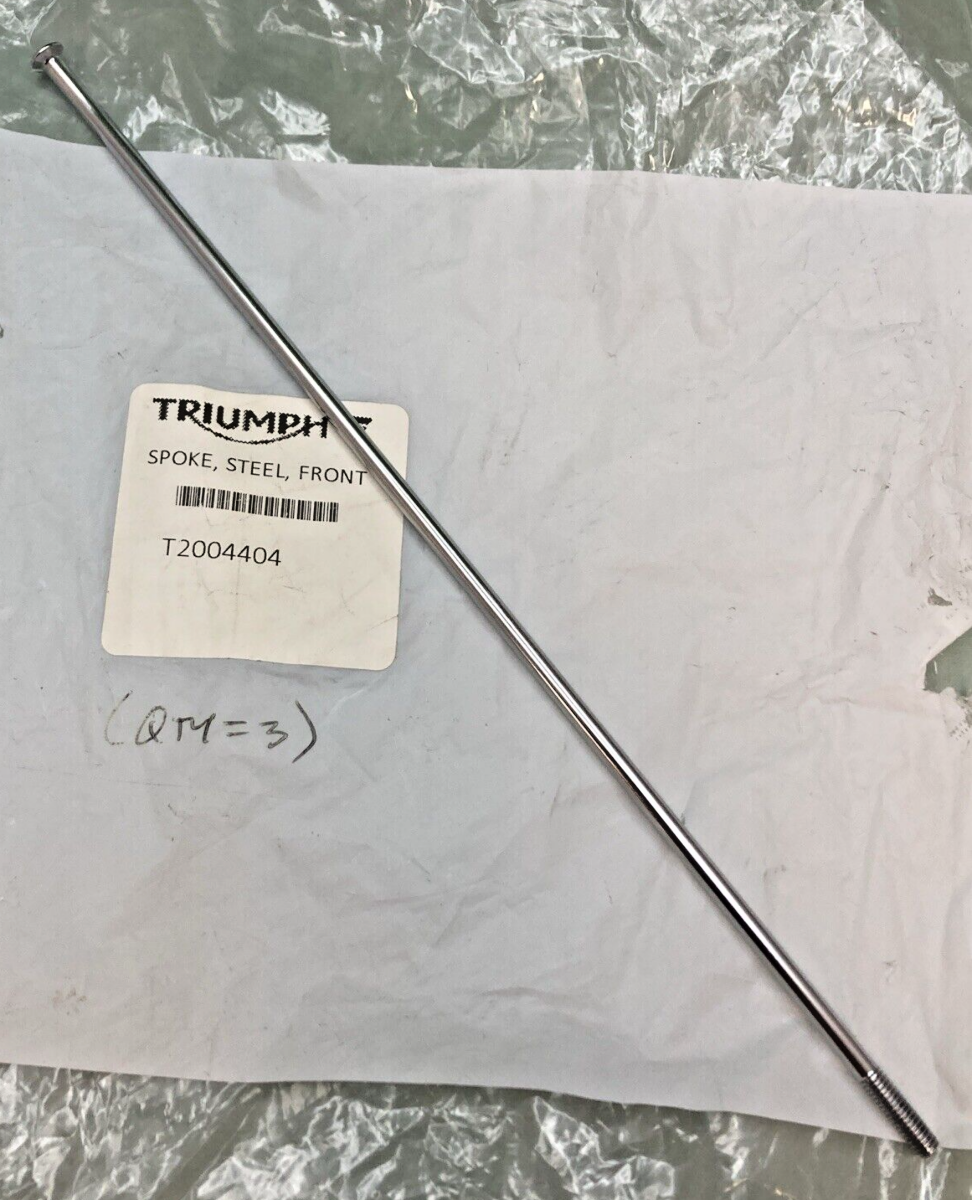NEW GENUINE TRIUMPH T2004404 Spoke, Steel, Front Tiger