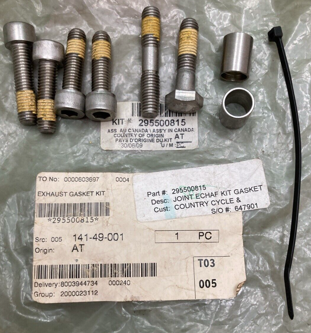 NEW REPLACES SEA-DOO 295500815 EXHAUST BOOT SEAL KIT HARDWARE ONLY SEE PHOTOS