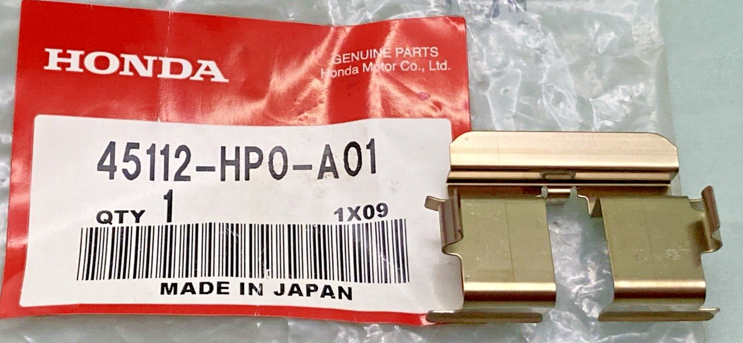 NEW GENUINE HONDA 45112-HP0-A01 RETAINER, FRONT BRAKE CALIPER