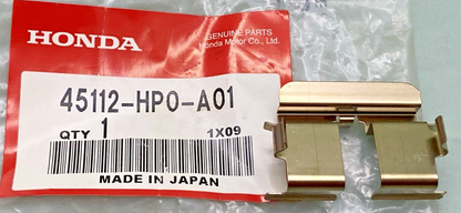NEW GENUINE HONDA 45112-HP0-A01 RETAINER, FRONT BRAKE CALIPER