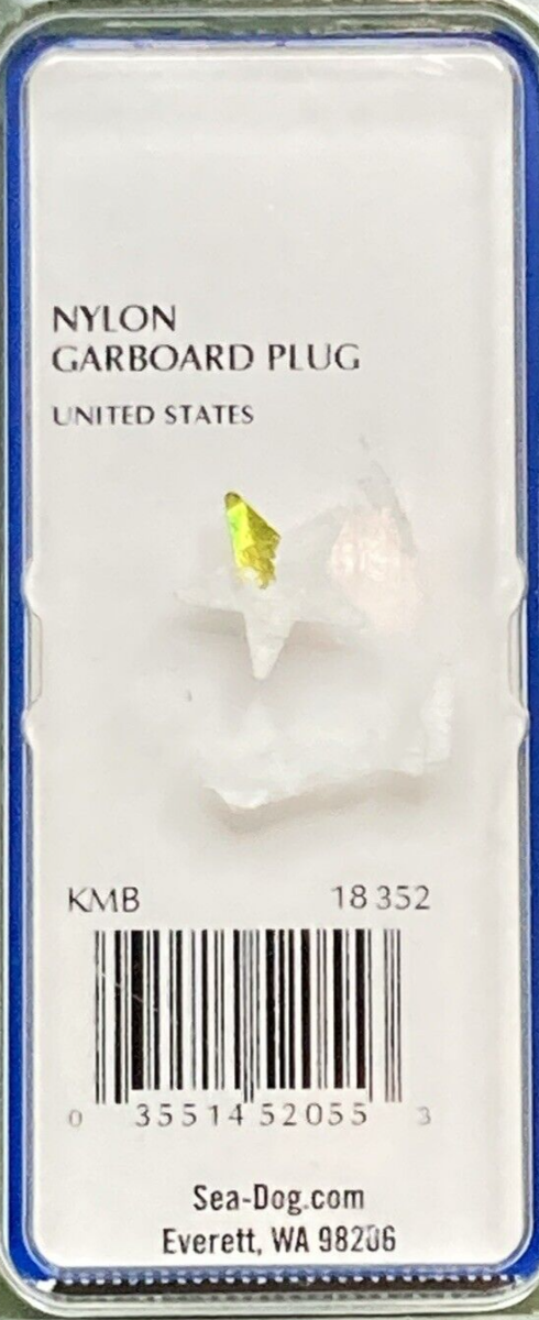 QTY 2 NEW GENUINE SEA DOG 520051-1 NYLON GARBOARD PLUG