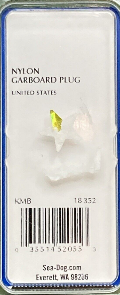 QTY 2 NEW GENUINE SEA DOG 520051-1 NYLON GARBOARD PLUG