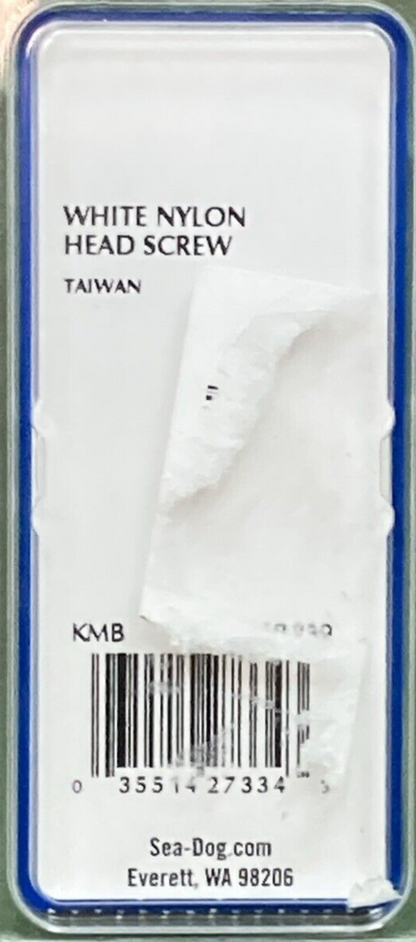 QTY 2 NEW GENUINE SEA DOG 273299-1 NYLON THUMB SCREW WHITE