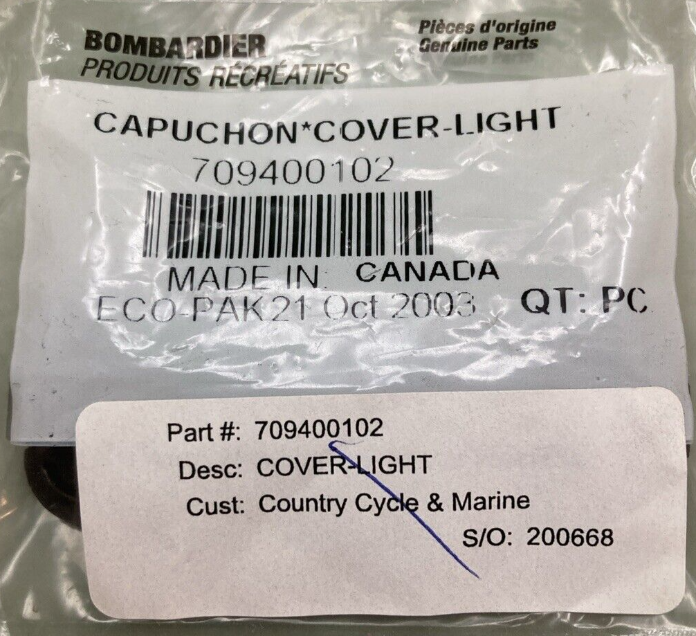 NEW GENUINE BOMBARDIER 709400102 CAPUCHON COVER LIGHT ATV
