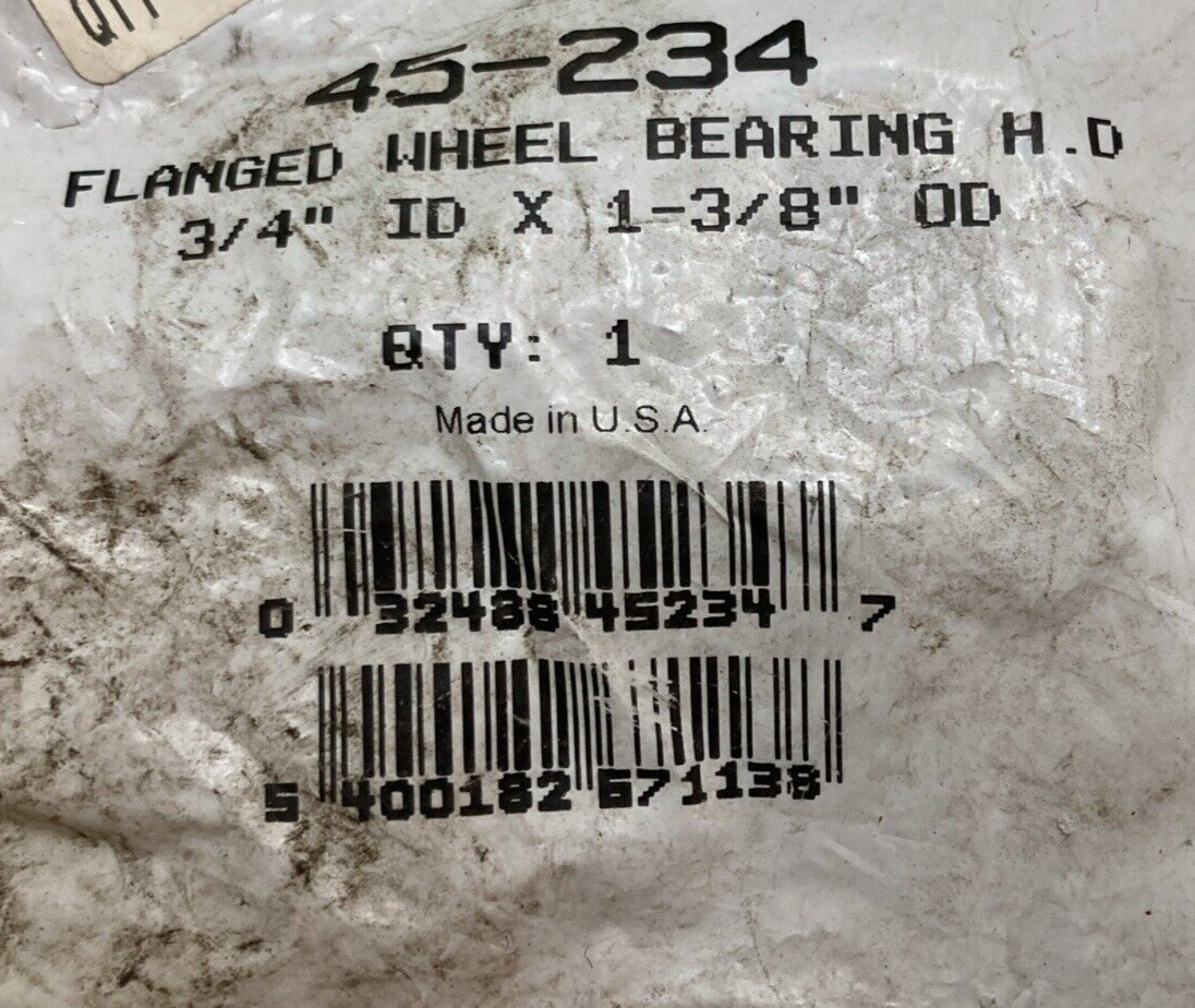 NEW GENUINE OREGON 45-234 FLANGED WHEEL BEARING 3/4"ID 1-3/8"OD