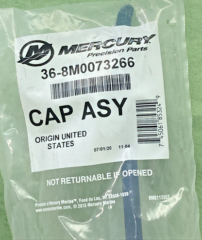 NEW GENUINE MERCURY QUICKSILVER 36-8M0073266 CAP ASSEMBLY
