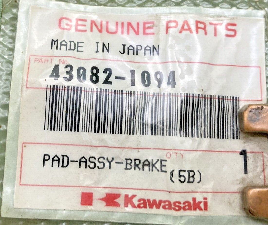 NEW GENUINE KAWASAKI 43082-1094 PAD ASSEMBLY, BRAKE, FRONT, RIGHT