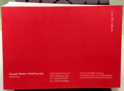 NEW GENUINE DUCATI DIAVEL 1260/1260S MAINTAINCE MANUAL 2019 COD. 913.7.438.2A