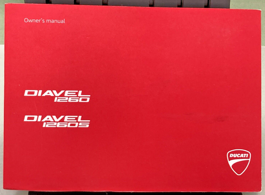 NEW GENUINE DUCATI DIAVEL 1260/1260S MAINTAINCE MANUAL 2019 COD. 913.7.438.2A