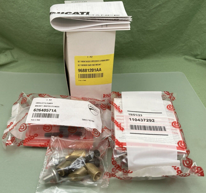 NEW GENUINE DUCATI 96881201AA Bar End Mirror Adapter Kit Diavel V4