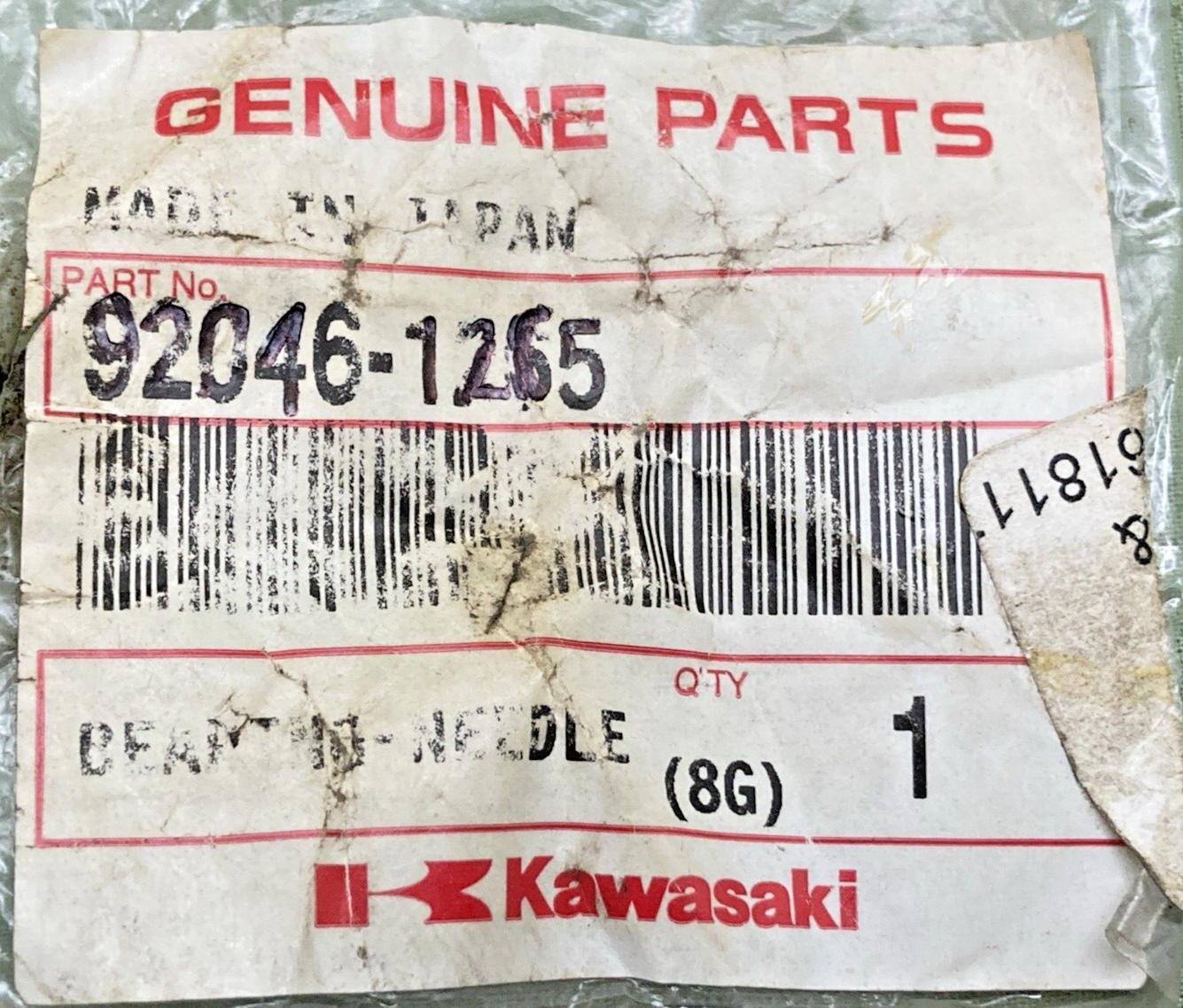 NEW GENUINE KAWASAKI 92046-1265 BEARING - NEEDLE