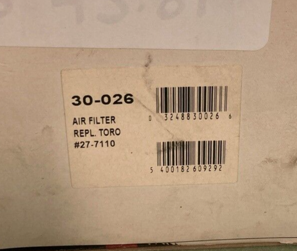 NEW GENUINE OREGON 30-026 AIR FILTER FOR KUBOTA