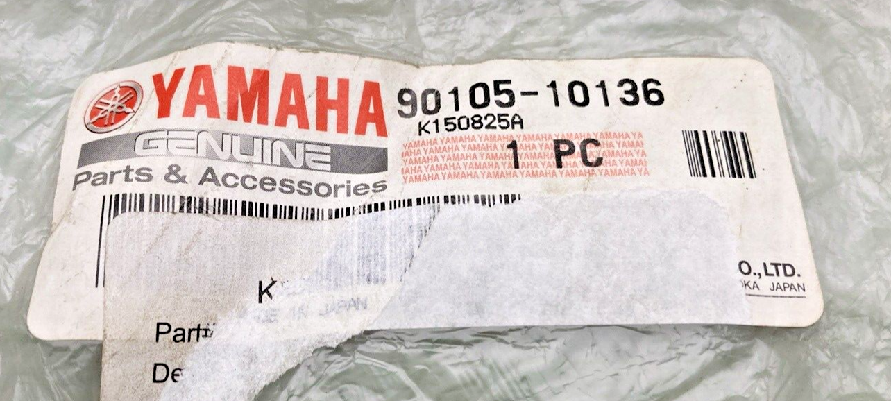 NEW GENUINE YAMAHA 90105-10136 CYLINDER HEAD BOLT, FLANGE