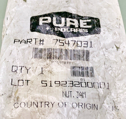 NEW GENUINE POLARIS 7547031 REAR HOUSING NUT, JAM