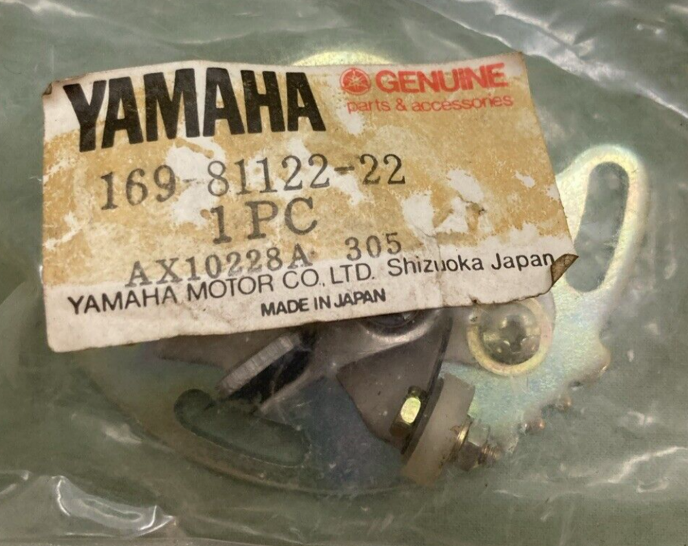 NEW GENUINE YAMAHA 169-81122-22 CONTACT POINT BREAKER ASSEMBLY